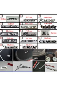 Resim GCP German Car Parts Bose Hoparlör Logo - Bose Amblem Logo 5 Adet 