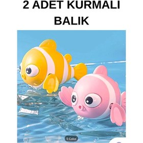 Resim Kurmalı Balık Bebek Banyo Su Oyuncağı 2 Adet 