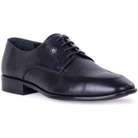 Resim Pierre Cardin 4m 241329 Erkek Hakiki Deri Klasik Ayakkabı Siyah Siyah 