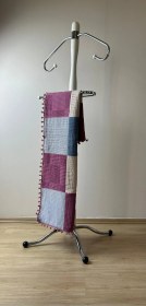 Resim %100 Pamuk Çok Amaçlı Çift Katlı Pike Kırk Yama Battaniye 90x90 Çok Renkli 