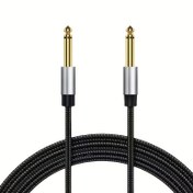 Resim 3.05 metre/6.1 metre Gitar & Bas Amplifikatör Kablosu - Yüksek Sadakat Ses, Dayanıklı Güçlendirilmiş Koruma, Altın Kaplama Bağlantı Noktaları ile Esnek Yuvarlak Tasarım (Erkekten Erkeğe) - Tüm Elektrikli Gitarlar, Bass'ler ve Amplifikatörlerle Uyumlu 