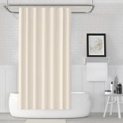 Resim Tropik Home Krem Duşakabin Perdesi-Tek Kanat Banyo Perdesi, 180X200CM Polyester Kumaş Duş Perdeleri 
