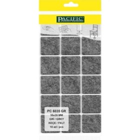 Resim Pacific Gri Yapışkanlı Keçe (35 mm x 35 mm) 