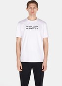 Resim Comfort Fit Yuvarlak Yaka Düz Erkek Beyaz Kısa Kol Örme Tişört Colin's