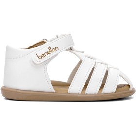 Resim Benetton BN-1251 Bebe Erkek Çocuk Sandalet Beyaz 