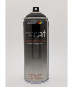 Resim Motip Siyah Mat Sprey Boya RAL9005 Carat 400 ml 