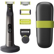 Resim Philips Oneblade Pro 360, Tıraş Makinesi ve Vücut Bakım Seti, 1 360 Bıçak, 14 Uzunluk Ayarı, 1 Gövde Kiti, 1 Şarj Standı, 1 Seyahat Çantası (Model QP6651/30) 