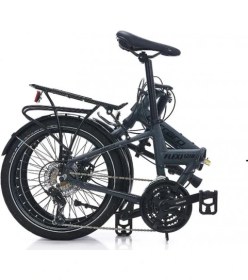 Resim Carraro Flexi 121 Katlanır Bisiklet 21 Vites Mat Antrasit Gri-Bakır 