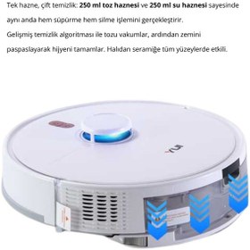 Resim Yui RS16 Akıllı Robot Vacuum & Mop Süpürge 
