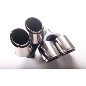 Resim Monlion Akrapoviç Egzoz Ucu 101MM Çiftli Sağ-Sol Krom 