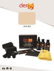 Resim Derby Açık Bej Deri Döşeme Ve Direksiyon Boyama Ve Yenileme Set 