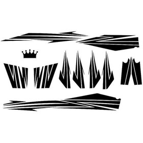 Resim Siyah Cup Sticker Seti 