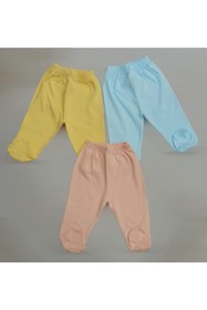 Resim özdemirli bebe Patikli Alt Pijama Ayaklı 3 Lü Paket 