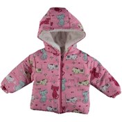 Resim Aydino Kız Bebek Kedili Pembe Mont 