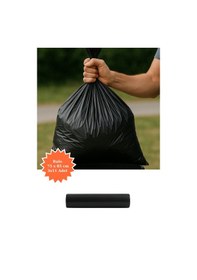 Resim Siyah Rulo Çöp Poşeti 75x85 Cm 3x11 Adet Ev Mutfak İş Ofis Avantajlı Paket 