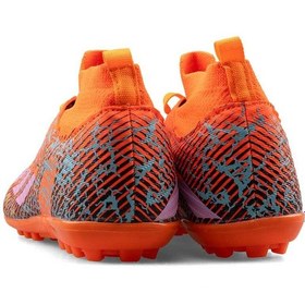 Resim Sportaç 102 Genç Halı Saha Futbol Ayakkabı Neon Oranj Lila Siyah Neon Oranj Lila Siyah 
