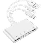 Resim Pmr Lightning Type-C USB 3.0 Çoklayıcı Micro Sd- Sd Kart Okuyucu 