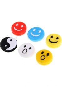 Resim Qixun 6 Adet Tenis Raket Titreşim Sönümleyici Amortisör Damper Dekor (Yurt Dışından) 