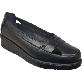 Resim Napa Shoes Kadın Hakiki Deri Sıkıştırılmış Köpük Taban Rahat Ultra Hafif Günlük Dolgu Topuk Ayakkabı NAPA-3000 