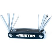 Resim Asistan Gyver Mc10 Alyan Çakı 8 Fonksiyon Siyah 