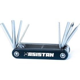 Resim Asistan Gyver Mc10 Alyan Çakı 8 Fonksiyon Siyah 