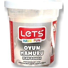 Resim Lets Oyun Hamuru 115gr Beyaz - 4 Adet Beyaz 