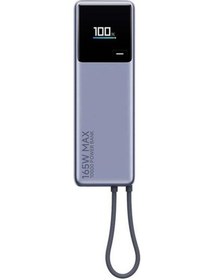 Resim Xiaomi 165 W 10000 Mah Hızlı Şarj Powerbank Xiaomi Türkiye Garantili Lila 