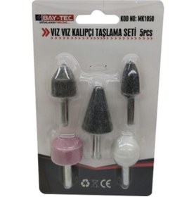 Resim hırdavatevreni BAY-TEC VIZ VIZ KALIPÇI TAŞLAMA SETİ 5 PCS 
