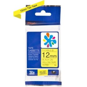 Resim Brother Tze-fx631 Sarı Üzerine Siyah Uyumlu Etiket Şeridi Sarı 