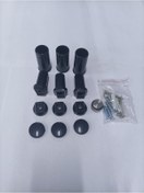 Resim TOPRAK HAVLUPAN Antrasit Renk 3 'lü Montaj Seti Havlupan Radyatör Montaj Seti 