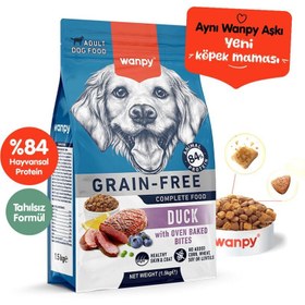 Resim Wanpy Ördekli Tahılsız Yetişkin Köpek Maması 1.5 Kg 
