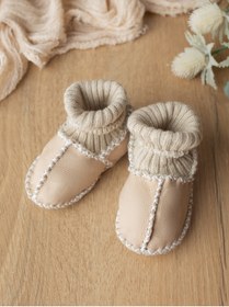 Resim Sarebaby Organik Deri Bebek Ayakkabısı Yeni Sezon 