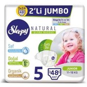 Resim Sleepy Natural İkili Jumbo Bebek Bezi 5 Beden 48 Adet 