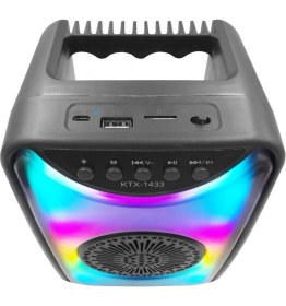 Resim Polygold KTX1433 Rgb Işıklı Radyolu 4'' Bluetooth Hoparlör 