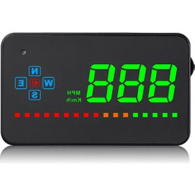 Resim Lemestar Renkli Gösterge Ve Gps Destekli Araç İçi Hud: Hız, Yön Ve Alarm Özellikli, Tüm Araçlara Uyumlu 
