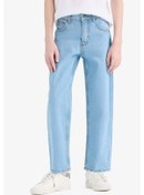 Resim DeFacto Erkek Çocuk Straight Fit Düz Paça Jean Pantolon D9012A825SMNM41 