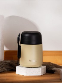 Resim Star Termos Thermbox 500 ml Paslanmaz Çelik Yemek Termosu | Bebek Mama Ve Yemek Termosu - Krem 