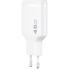 Resim Wiwu Wi-G034 Essen Slim Serisi GaN Tech PD Hızlı Şarj Özellikli Şarj Başlığı 45W - Beyaz 