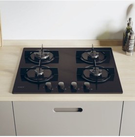 Resim Candy FCP405N/E - CVW6BB Siyah Cam Ankastre Set 