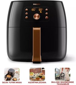 Resim Philips Premium Airfryer Xxl Smart Sensing Akıllı Sıcak Hava Fritöz, 2200 W 