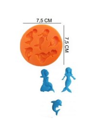 Resim Şeker Hamur Kalıbı Silikon Denizkızı 7,5 7,5 Cm 