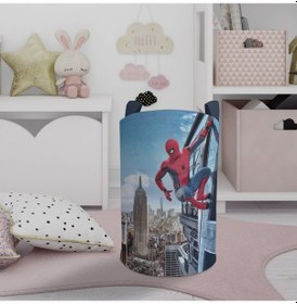 Resim Mekta Home Bebek Ve Çocuk Odası Spider-man Desenli Oyuncak Sepeti Renkli Çok Renkli 