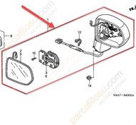 Resim Honda Jazz Kapı Aynası Sağ KATLANMAZ [Cey] (76200SAAG41ZA) 