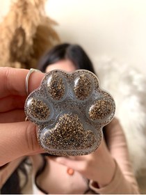 Resim EFİZM Siyah - Gold Simli Pati Telefon Tutucu Popsocket 