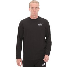 Resim Puma Ess Elevated Crew Erkek Sweatshirt Siyah 