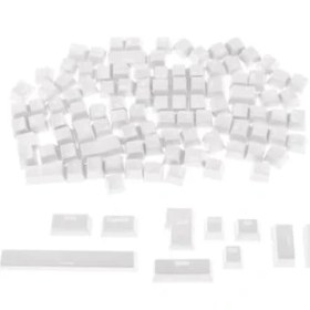 Resim Vuralsin38 Spelt 108 Tuş Renkli Mekanik Klavye Tuş Takımı Kapağı Keycap Beyaz Ingilizce Dizilimli 