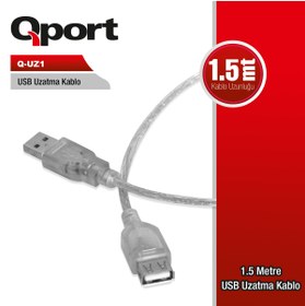 Resim Qport Q-uz1 1.5 Metre Usb Kablo 