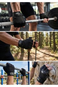 Resim Liggo Hyper Bilek Cırtlı Ağırlık Eldiveni Fitness Eldiveni Bisiklet Eldiveni Sporcu Eldiveni 