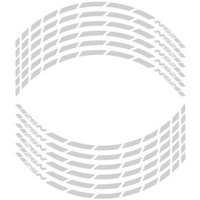 Resim GP Kompozit Bajaj Pulsar NS 200 2011-2024 Uyumlu Jant Şeridi Reflektif Gri 