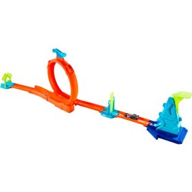 Resim Hot Wheels Stunt Trucks Akrobatik Yarış Pisti Oyun Seti JHK76-JHK77 